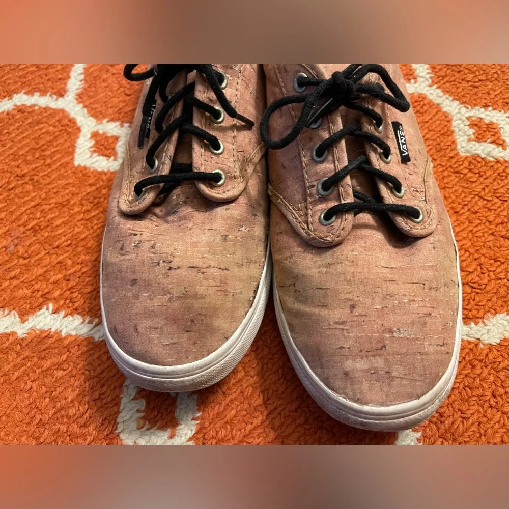 Vans 8.5 women’s a cork canvas shoe sneaker - Picture 2 of 11